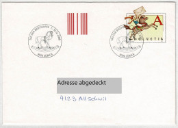 Schweiz / Helvetia 2000, Ganzsachen-Brief Tag Der Briefmarke Zürich - Allschwil, Spielzeug / Jouets / Toys - Otros & Sin Clasificación