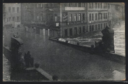 AK Nürnberg, Hochwasser-Katastrophe Am 5. Februar 1909, Überschwemmte Museumsbrücke  - Floods