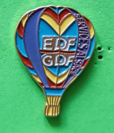 Pin's EDF-GDF Alsace Mongolfière - EDF GDF