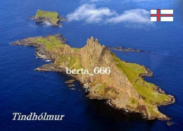 Faroe Islands Tindholmur Islet Aerial View New Postcard - Isole Faroer