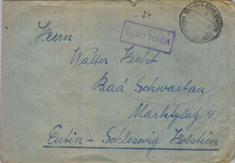 1947 BÖHRINGEN - RICKELSHAUSEN / RADOLFZELL ( BODENSEE ) , SOBRE CIRCULADO A EUTIN , " GEBÜHR BEZAHLT " - Lettres & Documents