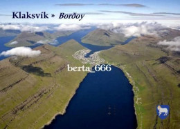 Faroe Islands Bordoy Klaksvik Aerial View New Postcard - Féroé (Iles)