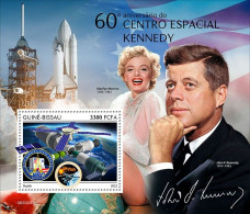 Guinea Bissau 2022, Space, Kennedy, Monroe, BF 1 - Cinema