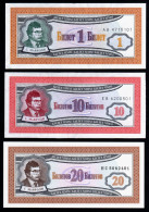 RUSSIE - LOT 3 Billets FANTAISIE - Serguei MAVRODI - 1994 - NEUFS - Russia