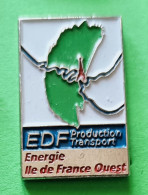 Pin's EDF Production Transport Energie Ile De France Ouest - EDF GDF