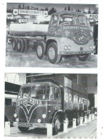 ANOTHER 2 POSTCARDS UK COMMERCIAL VEHICLES AT 1960 MOTOR SHOW - Camión & Camioneta