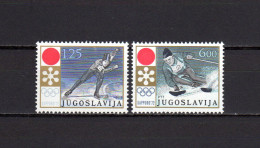 Yugoslavia 1972 Olympic Games Sapporo Set Of 2 MNH - Hiver 1972: Sapporo