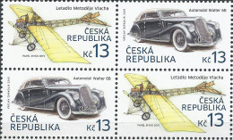 ** 838-9 Czech Republic Walter 6B Automobile And Metodej Vlach's Airplane 2015 - Neufs