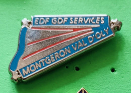 Pin's EDF-GDF Montgeron Val D'Oly - EDF GDF
