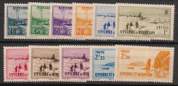 SPM - 1939-40 - N°YT. 196 à 206 - Série Complète - Neuf * / MH VF - Nuevos