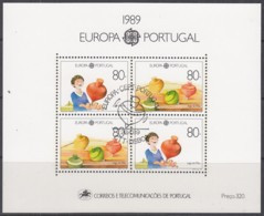 PORTUGAL  Block 64, Gestempelt, Europa: Kinderspiele, 1989 - 1989