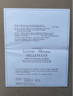 HELLEMANS Lowieza Alfonsina °BOOM 1915 +BOOM 1992 - CALLUY - KENNES - DE WEERDT - SUYKENS - BRIEVEN - STAES - MAES - Décès