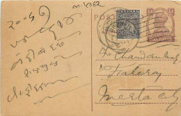 Inde India Cover Card Postal Stationary - Lettres & Documents