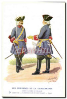 CPA Les Uniformes De La Gendarmerie MArechausee Garde Et Lieutenant 1756 Metiers - Policia – Gendarmería