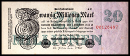 DEUTSCHLAND - ALLEMAGNE - 20 Millionen Mark Reichsbanknote - 1923 - P97b - AU/SPL - 20 Mio. Mark