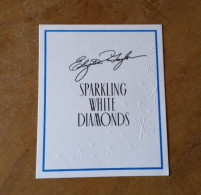 Carte Elisabeth Taylor Sparkling White Diamonds - Modernes (à Partir De 1961)