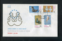 "TUERKEI" 1983, Mi. 2636-2639 "Kunst" FDC (R1022) - FDC