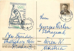 Entier Postal Stationary Tchequie Jeux Olympiques Aviron  - Ansichtskarten
