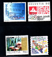 Switzerland, Used, 1998, Michel 1638, 1639, 1649, 11661, Lot - Oblitérés