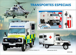 Guinea Bissau 2022, Transport, Helicopter, Red Cross, BF - Hubschrauber