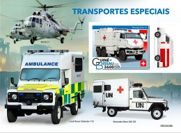 Guinea Bissau 2022, Transport, Helicopter, Red Cross, BF IMPERFORATED - Red Cross