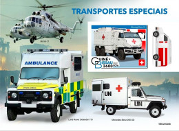Guinea Bissau 2022, Transport, Helicopter, Red Cross, BF IMPERFORATED - Hélicoptères