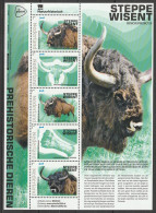Nederland NVPH 3642 Vel Persoonlijke Zegels Prehistorische Dieren Steppe Wisent 2024 MNH Postfris Bison Priscus - Persoonlijke Postzegels
