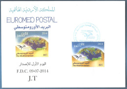 FDC Envelope THE MEDITERRANEAN 2014 - Jordanie