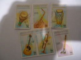 LIBYA  USED 6   STAMPS   Musical Instruments - Libye