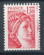 2059** Sabine 1,30f Rouge - Défaut D'essuyage? - Unused Stamps