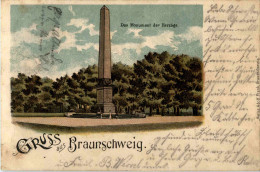 Gruss Aus Braunschweig - Monument Der Herzöge - Litho - Braunschweig