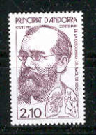 Andorra -Franc 1982 Robert Koch Y=308 E=329 (**) - Neufs