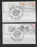 Andorra -Franc 1982 Europa. Y=300-01 E=321-22 Pri Dia - Unused Stamps