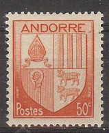 Andorra -Franc 1944-46 Escudo 50 Cts  Ed=98 (**) - Nuevos