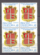 Andorra - 1987, Encuentro Coprincipes E=195 S=177 Bl (**) - Francobolli