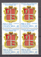 Andorra - 1987, Encuentro Coprincipes E=195 S=177 Bl (**) - Sellos