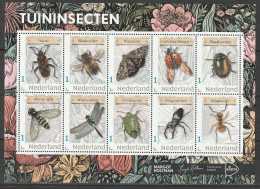 Nederland NVPH 3642 Vel Persoonlijke Zegels Tuininsecten 2024 MNH Postfris Ladybird Coccinelle - Francobolli Personalizzati