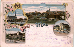 Gruss Aus Werl - Litho - Soest