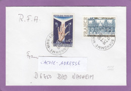 LETTRE DE BONHOMME POUR L'ALLEMAGNE. - Storia Postale