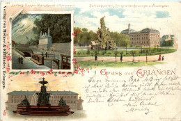 Gruss Aus Erlangen - Litho - Erlangen