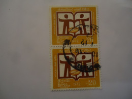 SRI LANKA    2 PAIR USED  STAMPS ANNIVERSARIES 1972  WITH POSTMARK - Sri Lanka (Ceylon) (1948-...)