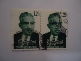 SRI LANKA    2 PAIR USED  STAMPS PEOPLES - Sri Lanka (Ceylan) (1948-...)