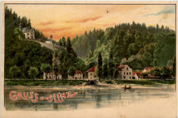 Gruss Aus Linz - Calavrienberg - Litho - Linz