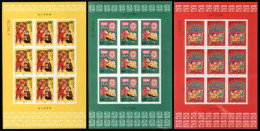 China 2000/2000-2 Spring Festival Stamp Sheetlet 3v MNH - Blokken & Velletjes