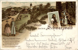 Gruss Aus Dem Schwarzwald - Litho St.Georgen - Villingen - Schwenningen