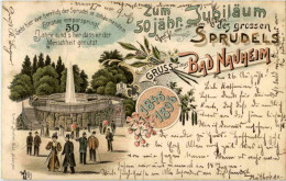 Bad Nauheim - 50jähr. Jubiläum Des Grossen Sprudels 1896 - Bad Nauheim