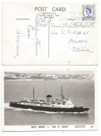 UK Britain Wilding Graphite Lines D.4 Solo Franking Pcard S/Ship Maid Of Orleans London 28nov1960 X Italy - Brieven En Documenten