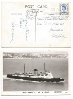 UK Britain Wilding Graphite Lines D.4 Solo Franking Pcard S/Ship Maid Of Orleans London 28nov1960 X Italy - Storia Postale