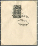 Congo Kambove Oblit. Keach 7A1 Sur C.O.B. 135 Sur Papier Libre  Le 12/12/1937 - Briefe U. Dokumente