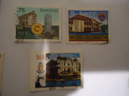 SRI LANKA     USED   STAMPS  3 BUILSING - Sri Lanka (Ceylan) (1948-...)